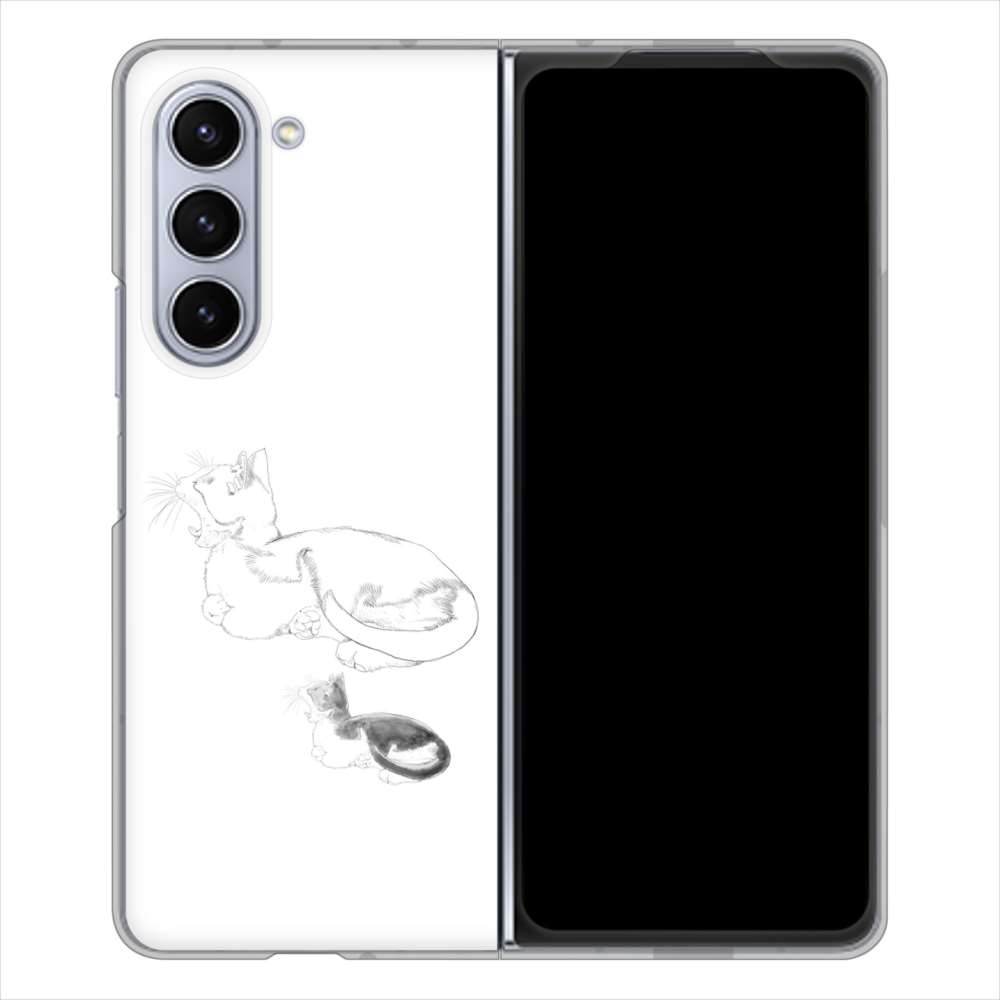 �M�����N�V�[Z Fold5 SC-55D �n�[�h�P�[�X �J�o�[ YJ156 �l�R ��`�� �C���X�g ������� �f�ރN���A UV���