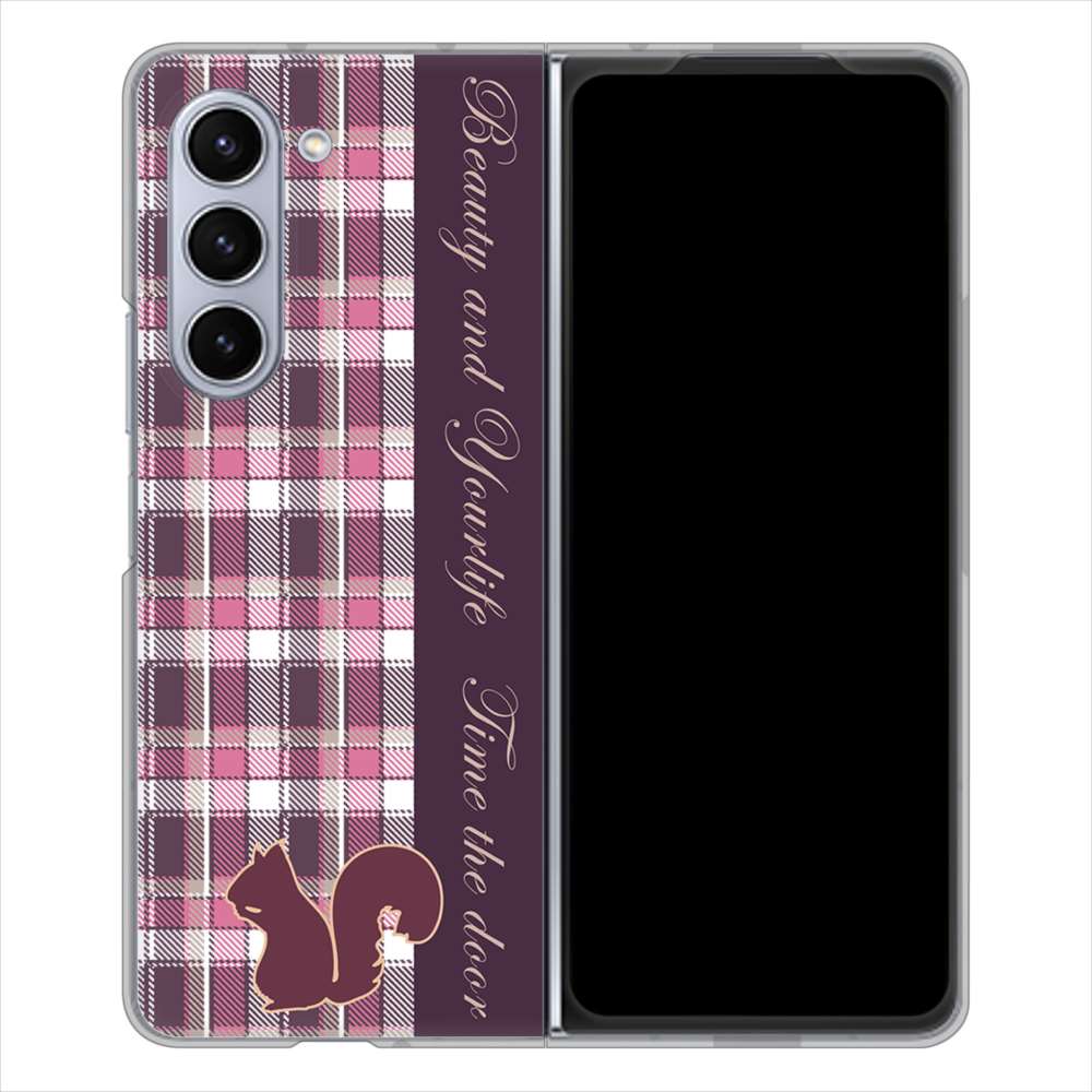 �M�����N�V�[Z Fold5 SCG22 �n�[�h�P�[�X �J�o�[ 519 �`�F�b�N���Ƀ��X �f�ރN���A UV���