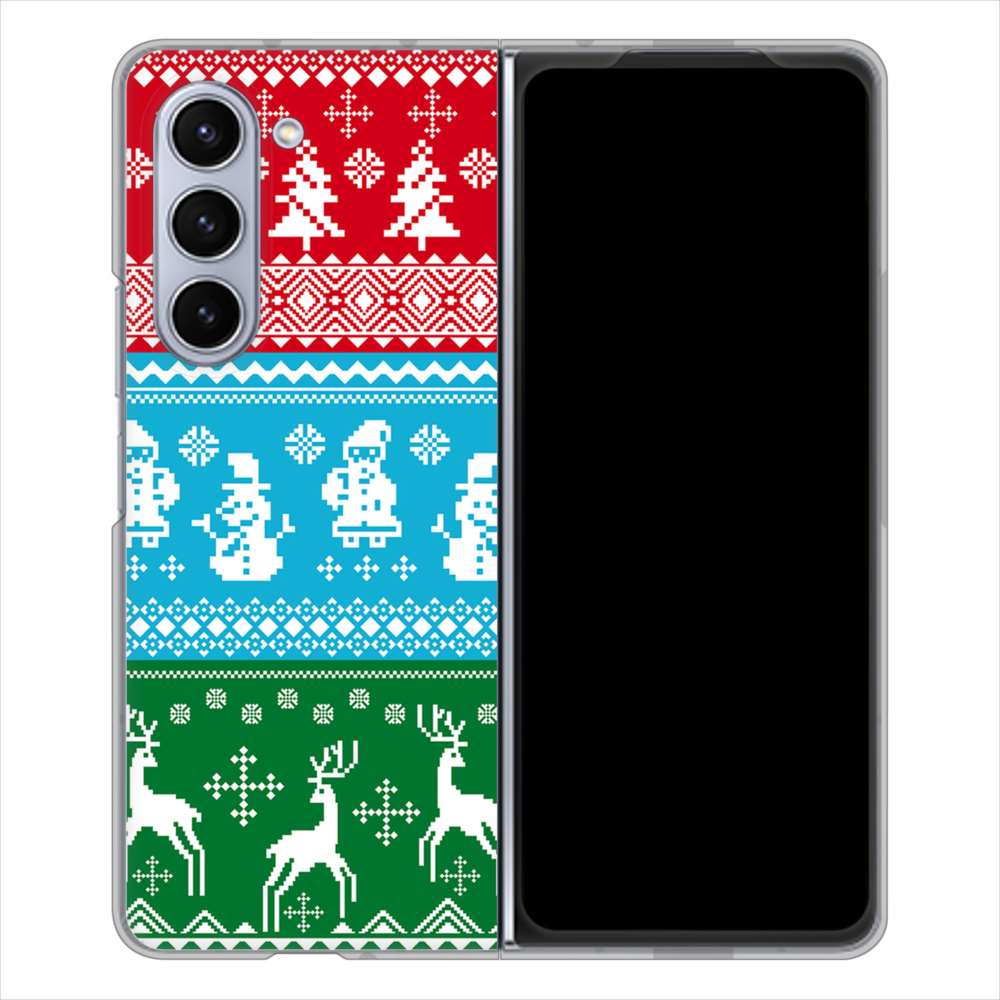 �M�����N�V�[Z Fold5 SCG22 �n�[�h�P�[�X �J�o�[ XA807 X'mas���`�[�t �f�ރN���A UV���