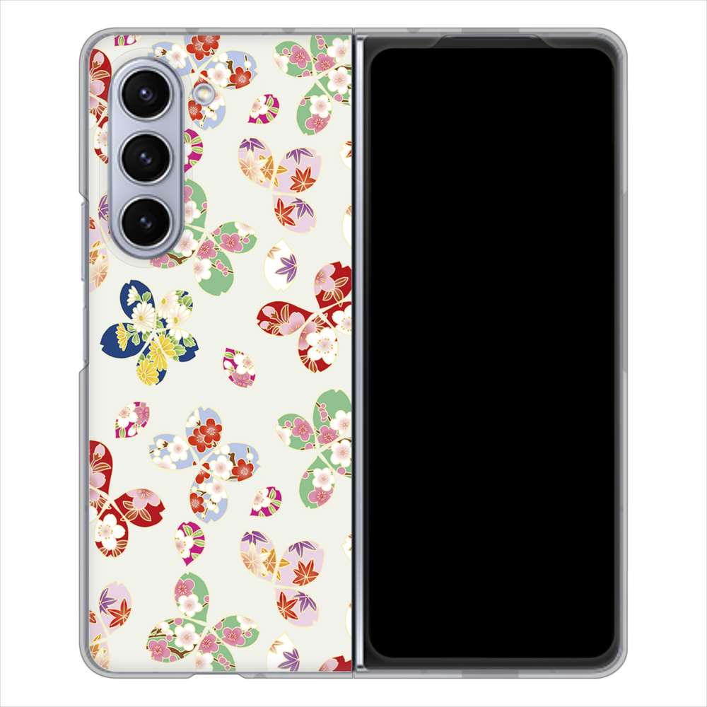 �M�����N�V�[Z Fold5 SCG22 �n�[�h�P�[�X �J�o�[ YJ326 �a�� �͗l �f�ރN���A UV���