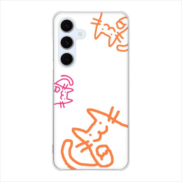 �M�����N�V�[S24 FE SCG30 �n�[�h�P�[�X �J�o�[ 1098 ��܂˂�����3�C�̃l�R �f�ރN���A UV���