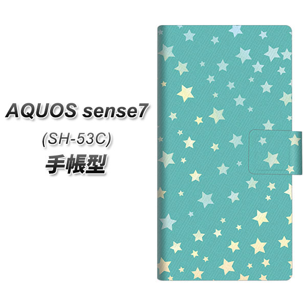 �A�N�I�X �Z���X7 SH-53C �蒠�^ �X�}�z�P�[�X SC898 �����v�����g �O���[�� UV��� ���J��