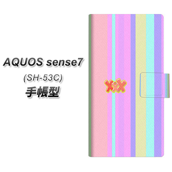 �A�N�I�X �Z���X7 SH-53C �蒠�^ �X�}�z�P�[�X YB932 �p�X�e���X�g���C�v UV��� ���J��