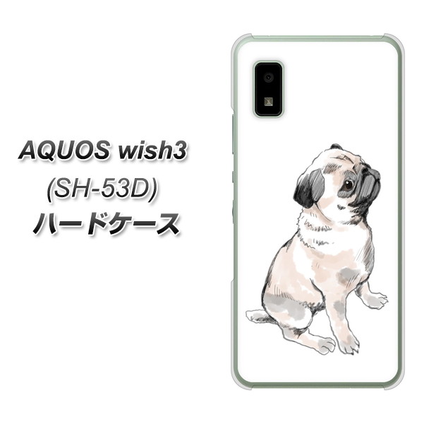 �A�N�I�X wish3 SH-53D �n�[�h�P�[�X �J�o�[ YJ045 �p�O�S  �f�ރN���A UV���