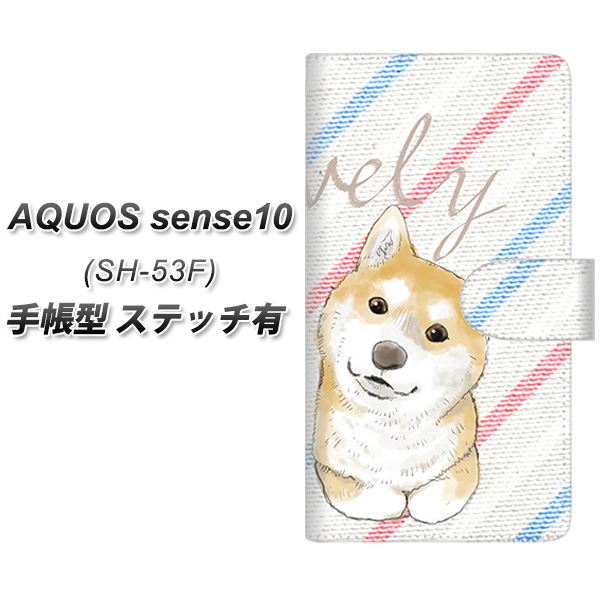 �A�N�I�X�Z���X10 SH-53F �蒠�^ �X�}�z�P�[�X �y�X�e�b�`�^�C�v�z YJ022 �Č� �X�g���C�v UV��� ���J��