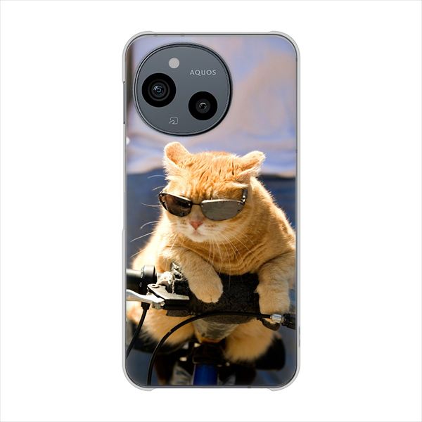 �A�N�I�X�Z���X10 SH-53F �n�[�h�P�[�X �J�o�[ 595 �ɂ��ƃT�C�N�� �f�ރN���A UV���