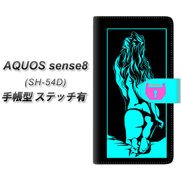 �A�N�I�X �Z���X8 SH-54D �蒠�^ �X�}�z�P�[�X �y�X�e�b�`�^�C�v�z YF946 �J���[���f�B07 UV��� ���J��