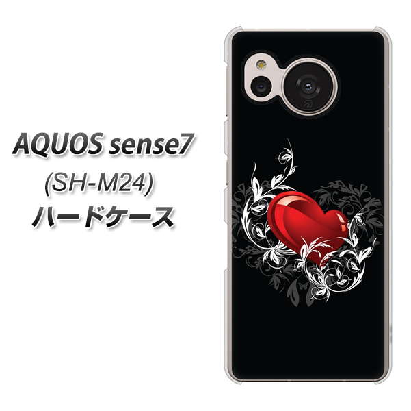 �A�N�I�X �Z���X7 SH-M24 �n�[�h�P�[�X �J�o�[ 032 �N���X�^���n�[�g �f�ރN���A UV���