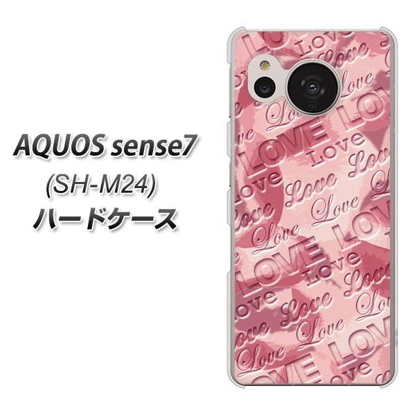 �A�N�I�X �Z���X7 SH-M24 �n�[�h�P�[�X �J�o�[ SC844 �t�����[���F���jLOVE�s���N �f�ރN���A UV���