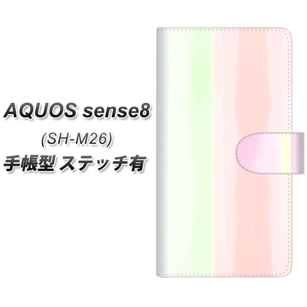 �A�N�I�X �Z���X8 SH-M26 �蒠�^ �X�}�z�P�[�X �y�X�e�b�`�^�C�v�z YJ309 �X�g���C�v UV��� ���J��