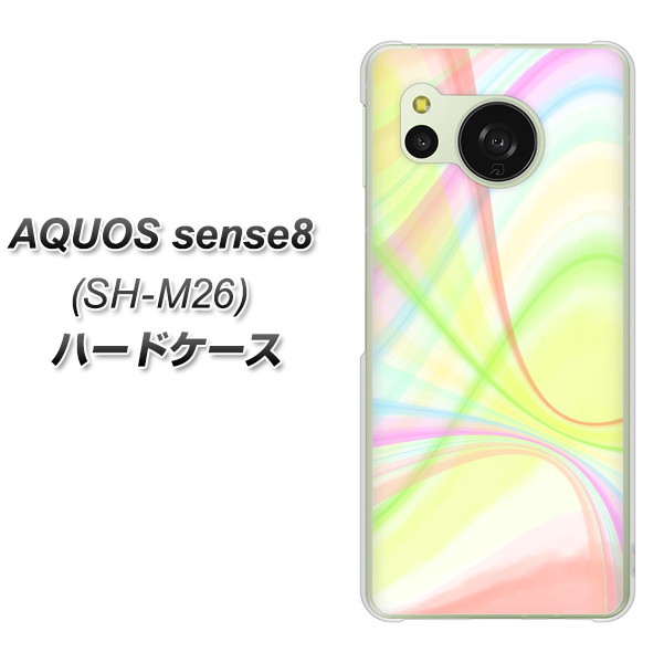 �A�N�I�X �Z���X8 SH-M26 �n�[�h�P�[�X �J�o�[ YJ308 �}�[�u�� �E�G�[�u �f�ރN���A UV���