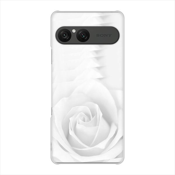 Xperia10VII SO-52F ハードケース カバー 402 ホワイトRose 素材