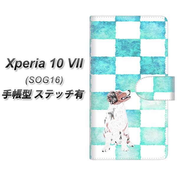 Xperia10VII SOG16 �蒠�^ �X�}�z�P�[�X �y�X�e�b�`�^�C�v�z YJ224 �V�F�p�[�h �� �C�k ���� �`�F�b�J�[ ���킢�� UV��� ���J��
