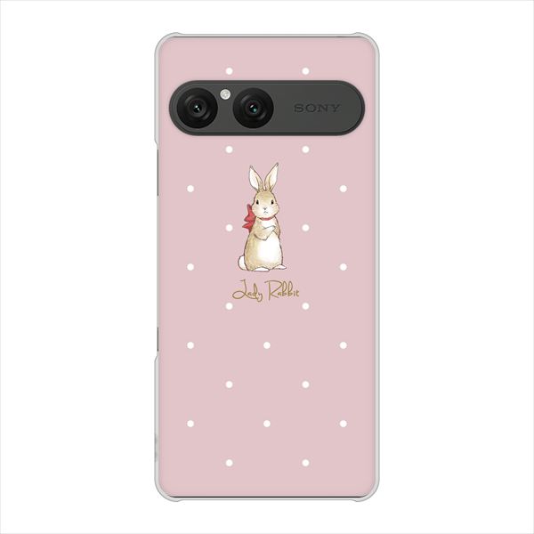 Xperia10VII SOG16 �n�[�h�P�[�X �J�o�[ SC962 Lady Rabbit �x�[�W���s���N �f�ރN���A UV���