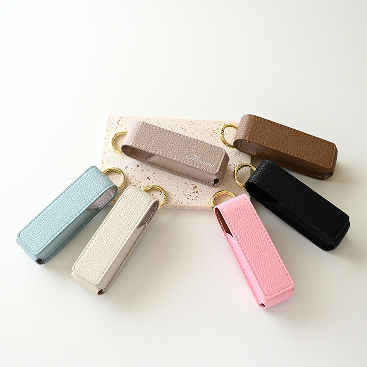 リップケース ミラー付き 1本収納 simple - クラシック 鏡付き