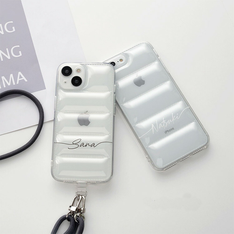 iPhone限定 スマホショルダー ショルダーストラップ付 クッション