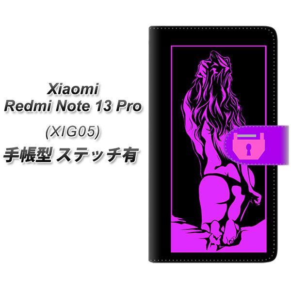 �V���I�~ ���b�h�~�[ Note 13 Pro �蒠�^ �X�}�z�P�[�X �y�X�e�b�`�^�C�v�z YF947 �J���[���f�B08 UV��� ���J��