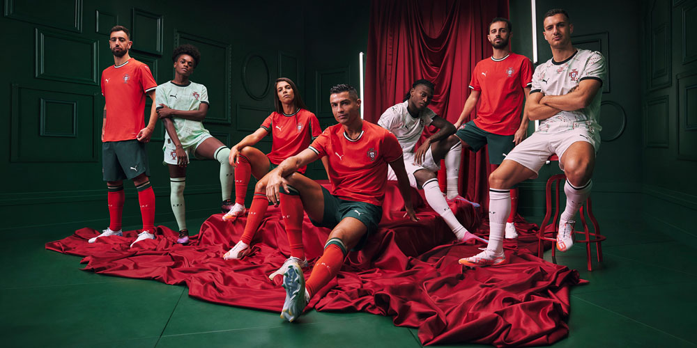 PUMA　2025 ポルトガル代表　クリスティアーノ・ロナウド　長袖 PUMA ポルトガル代表 2025 ユニフォーム ホーム 半袖