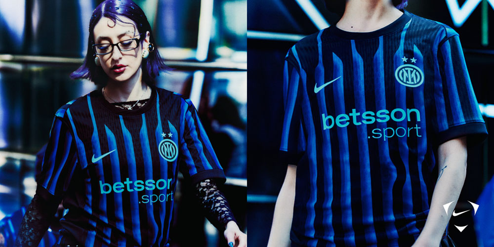 NIKE（ナイキ） ジュニア インテル 25-26 ホーム 半袖レプリカ