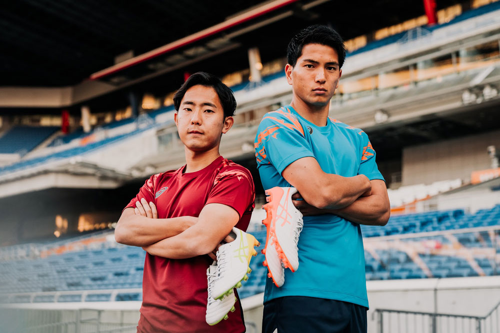ASICS DSライト X-FLY 5 ホワイト×ショッキングオレンジ 【asics
