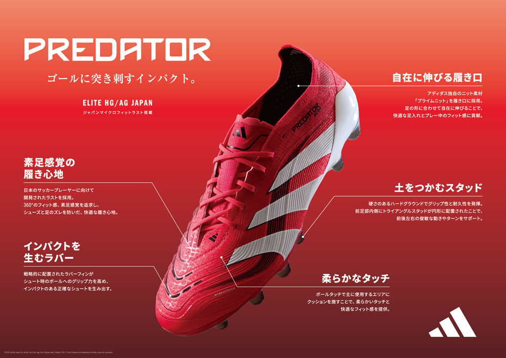 adidas プレデター ELITE HG/AG ジャパン フットウェアホワイト