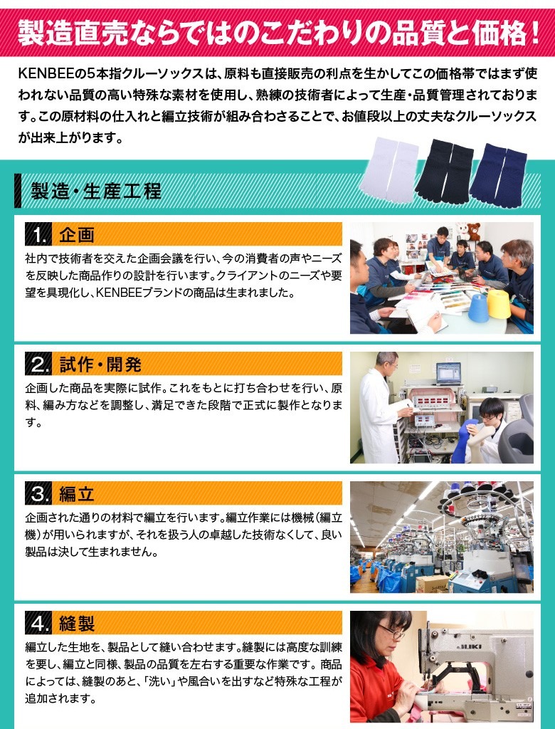 5本指　ソックス（五本指　靴下）レディース 21cm〜23cm/23cm〜25cm クルー丈