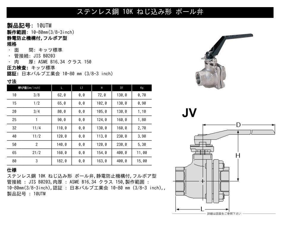 KITZ キッツ 横形三方Tボールバルブ 黄銅 TN-80A バルブ TN型 ねじ込み形 ボール弁 スタンダードボア型 三方二面シート Lポート  400型 62％以上節約