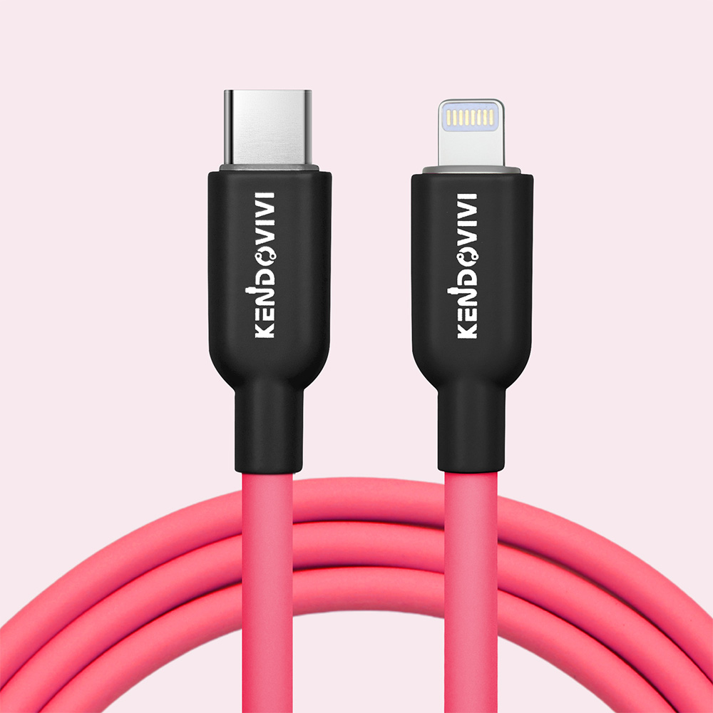 爆買 【2点目半額】シリコン iPhone 充電ケーブル PD27W 急速充電 太め 柔らか 絡まないタイプC ライトニング 純正品質 0.25m/0.5m/1m/1.5m/2m C to Lightning | iPhone | 10