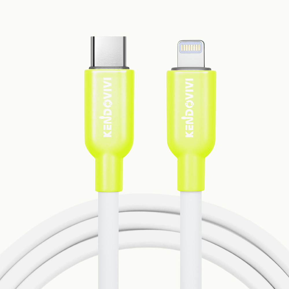 爆買 【2点目半額】シリコン iPhone 充電ケーブル PD27W 急速充電 太め 柔らか 絡まないタイプC ライトニング 純正品質 0.25m/0.5m/1m/1.5m/2m C to Lightning | iPhone | 06