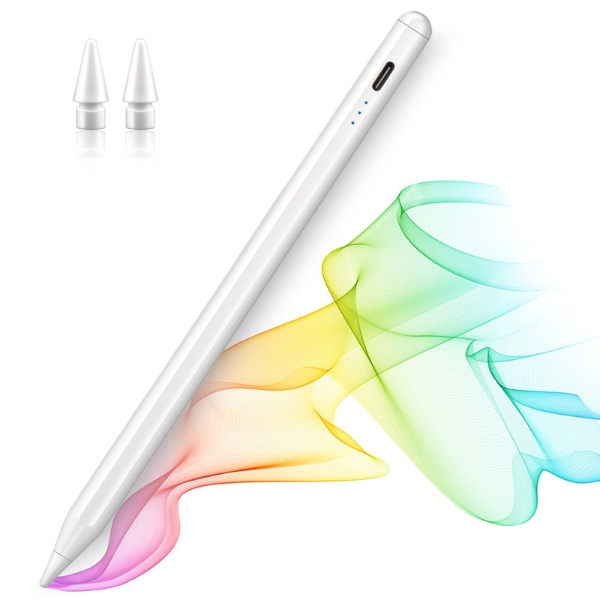 iPadタッチペン スタイラスペン ペンシル 高品質 残量表示 傾き感知 極細