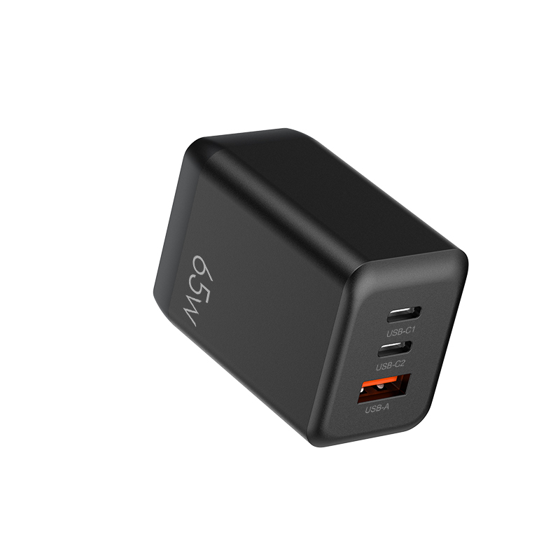 PD 充電器 USB Type-C 65W 3ポート GaN 折畳 PSE認証済 急速 PD3.0対応 USB-A USB-C 窒化ガリウム a