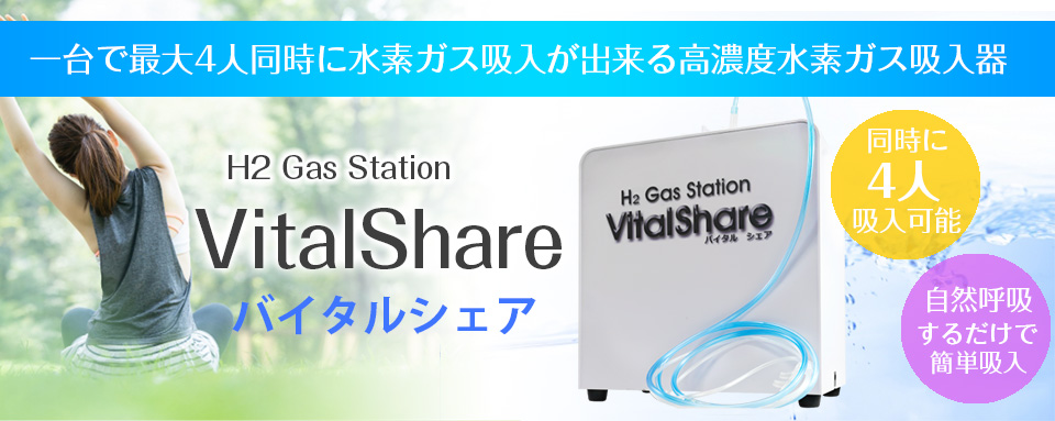 VitalShare バイタルシェア 日省エンジニアリング製 標準仕様水素水素 