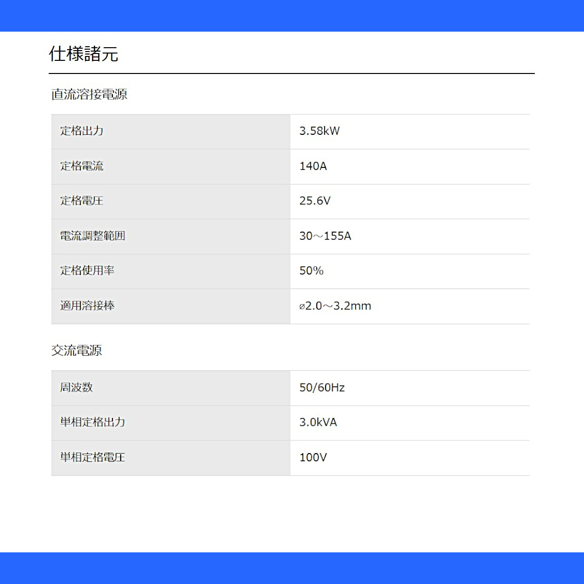 デンヨー 溶接機 GAW-155ES 50Hz...の詳細画像5