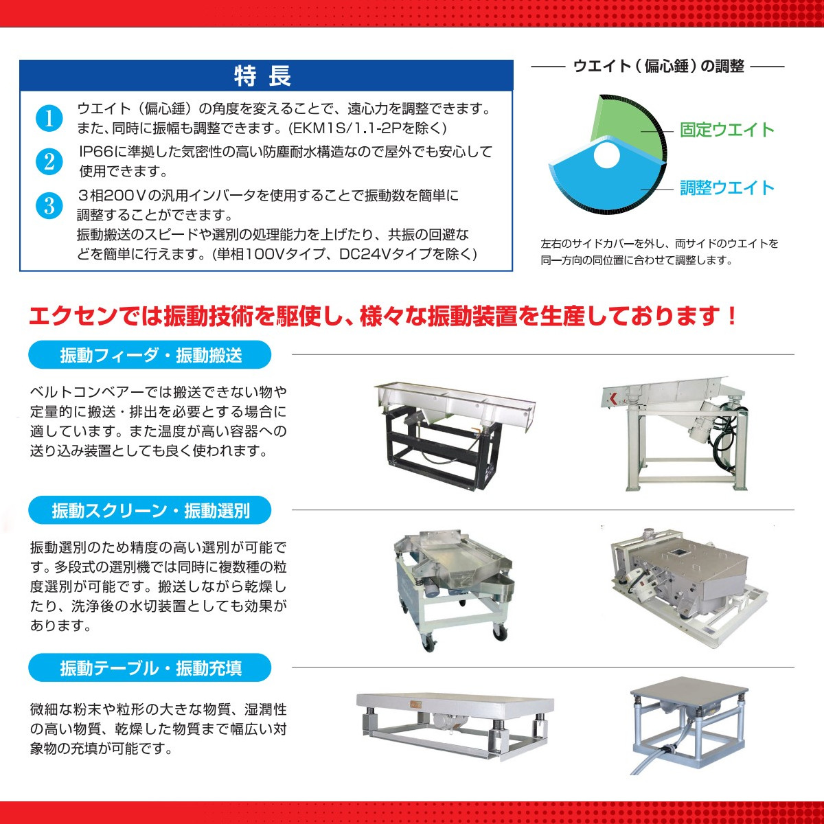 エクセン 低周波振動モータ KM2.8-2PB 2極 ケーブル 1ｍ 付 低周波振動 モータ 低周波 振動 防塵 振動モータ 低周波モータ 耐水 工場 砂利 セメント 製紙 鉄鋼｜kenki-land｜10