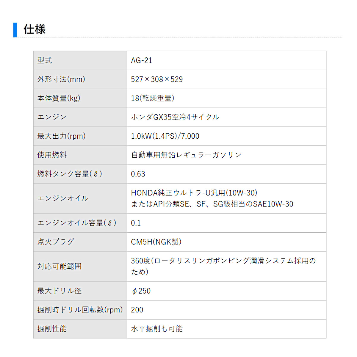 【店頭引取限定】【中古】【現状販売】丸善工業 エンジンハンドオーガー 132,000円(税込) 丸善工業 エンジンハンドオーガー AG-21 エンジン式 軽量小型 無鉛