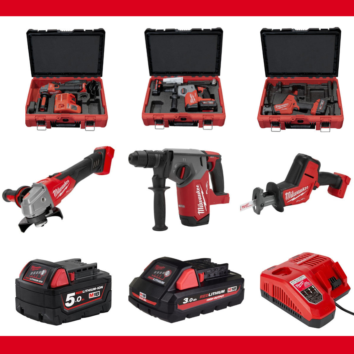 Milwaukee M18 FUEL グラインダー バッテリー2個付き Milwaukee M18 FUEL グラインダー バッテリー2個付き