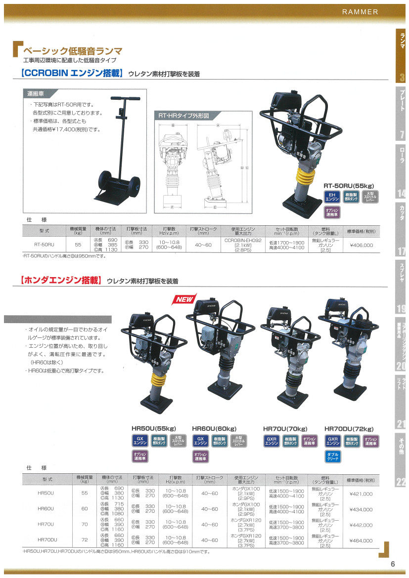 明和製作所 ランマー 低騒音 HR70U MEIWA タンピングランマー 転圧機