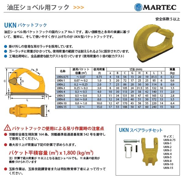 マーテック専用スペアラッチ ３〜４ トン 用 - 建築、建設用