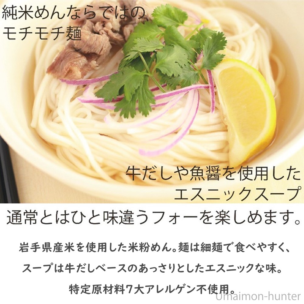 グルテンフリー盛岡フォー2人前牛だしスープ付×3袋 兼平製麺所 グルテンフリー盛岡フォー2人前牛だしスープ付×3袋 兼平製麺所