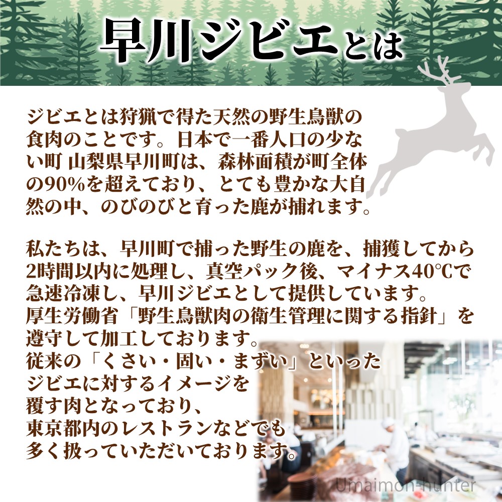 早川ジビエ 鹿肉 内モモブロック 950g×1P 山梨県 早川町産 早川ジビエ 鹿肉 内モモブロック 950g×1P 山梨県 早川町産