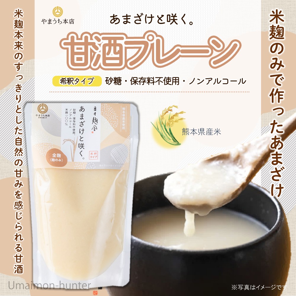 あまざけと咲く。全麹甘酒 200g×10P 山内本店 熊本県 : けんこう畑