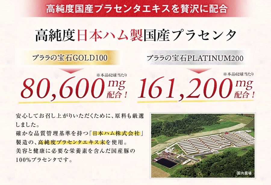 プララの宝石 GOLD100 約1ヶ月分 62球入り (高濃度プラセンタ 高純度国産プラセンタサプリメント)ヒアルロン酸・ (ゆうパケット配送対象)  : 1325-2500001270832mail : ケンコーエクスプレス - 通販 - Yahoo!ショッピング