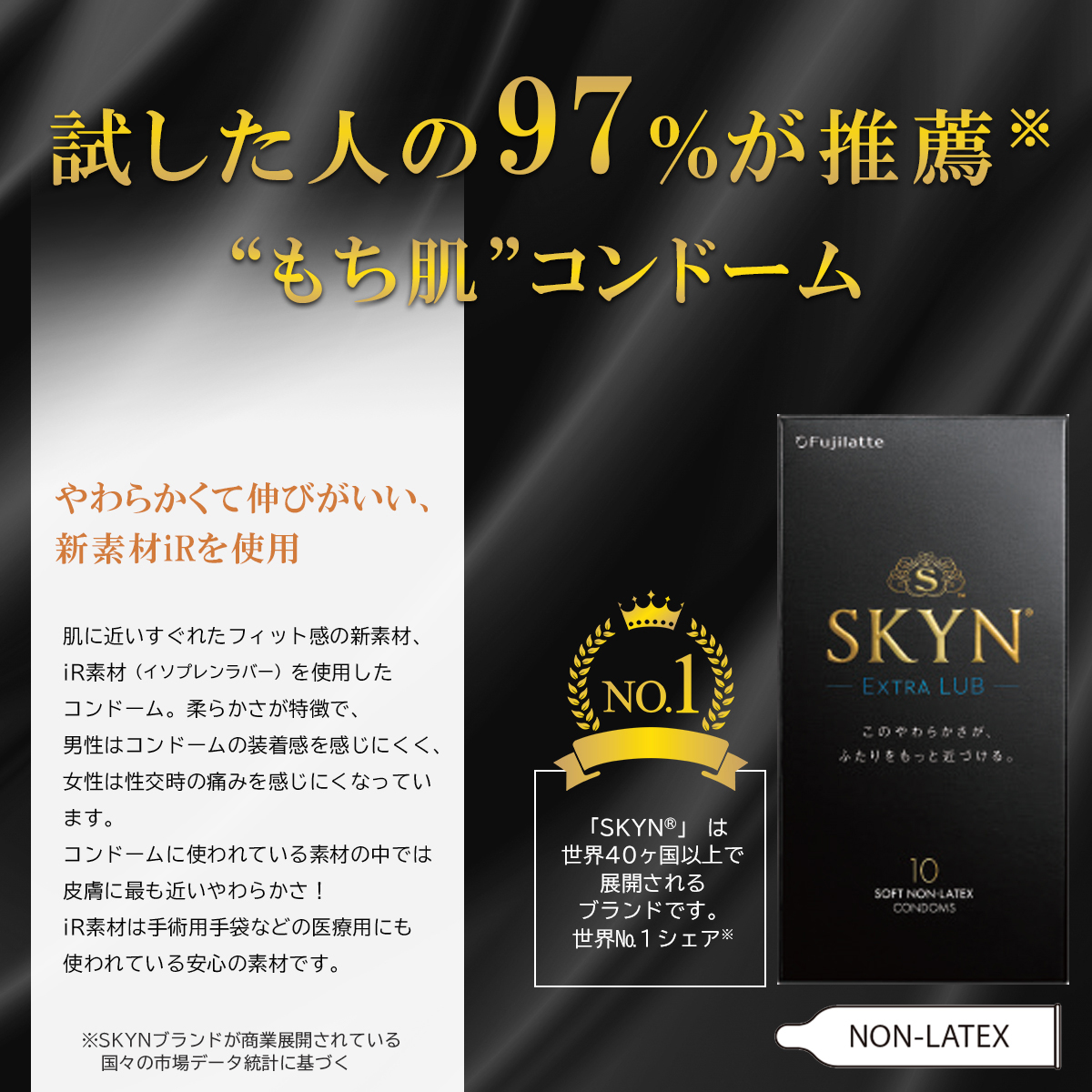 不二ラテックス SKYNエクストラルブ10個入り コンドーム ゼリー多め
