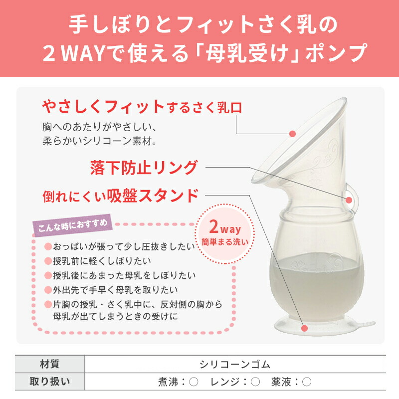 在庫限り） ピジョン 母乳ポンプ 手しぼり＆フィットさく乳（110ml