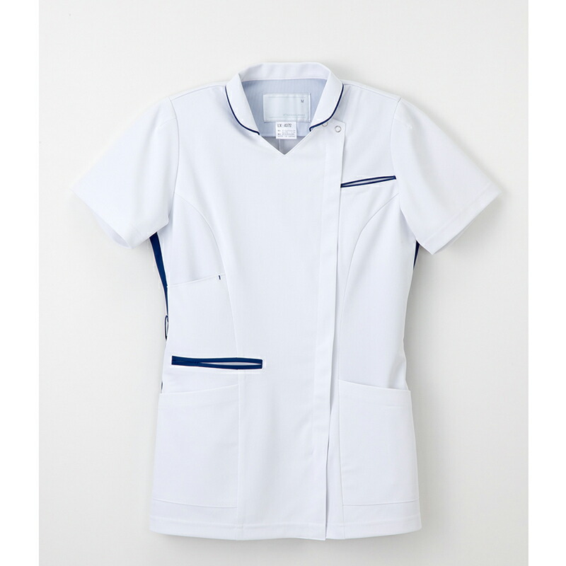 ナガイレーベン  スクラブ 白衣  ブランド LX-4072 看護師 ナース 介護 看護 ユニフォー...