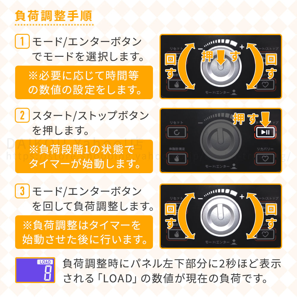 DK-8745HRPの負荷調整手順