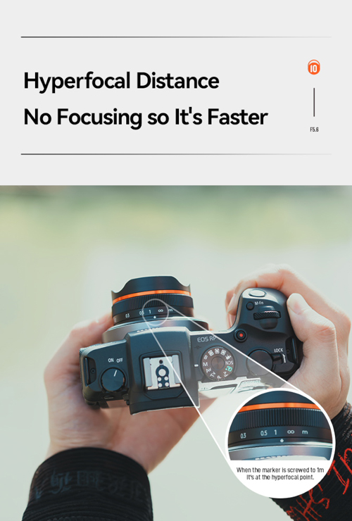 即配 (KT) Brightin Star 10mm F5.6 Fish-eye シルバー マイクロフォー