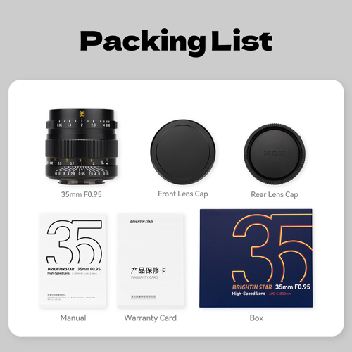 即配 (KT) Brightin Star WF 35mm F0.95 フジXマウント 交換レンズ