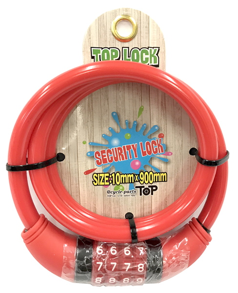 即配 マイセットワイヤーロック 10mmX90mm RD レッド FOGLIA