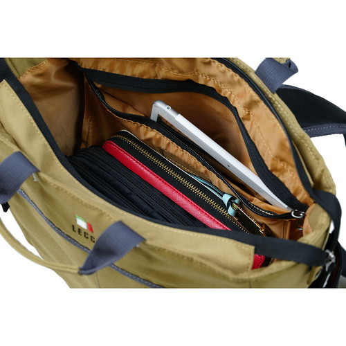 即配 カメラバッグ LecceII (レッチェ2) リュックトート カーキ AOC